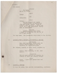 Moe Howard's 29pp. Script Dated February 1937 for The Three Stooges Film ''Back to the Woods'' -- With Original Writing on Back Cover -- Very Good Condition